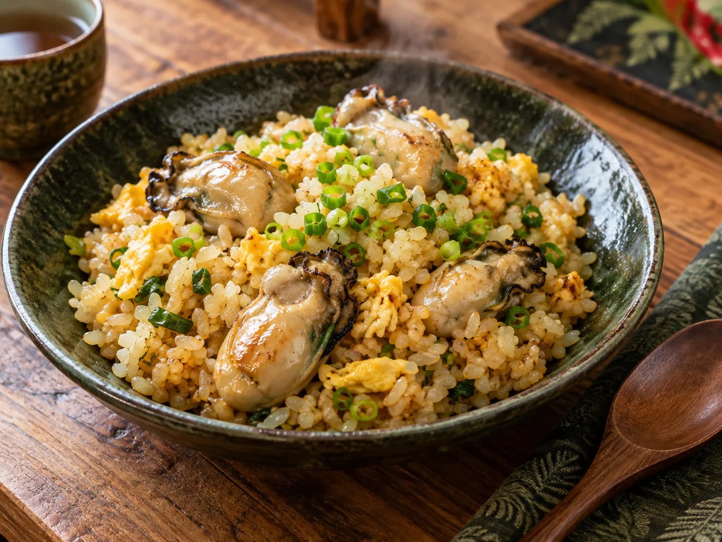 中宮丸名物の牡蠣ちゃーはん